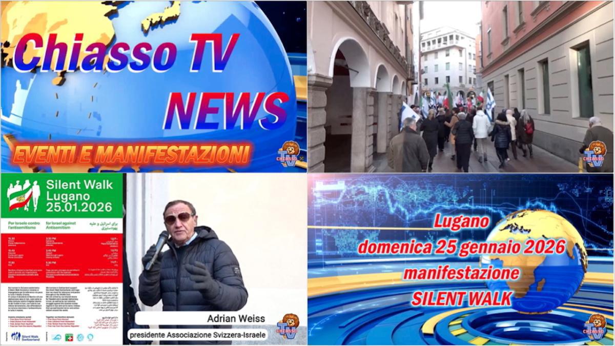 Silent Walk a Lugano contro l'antisemitismo 