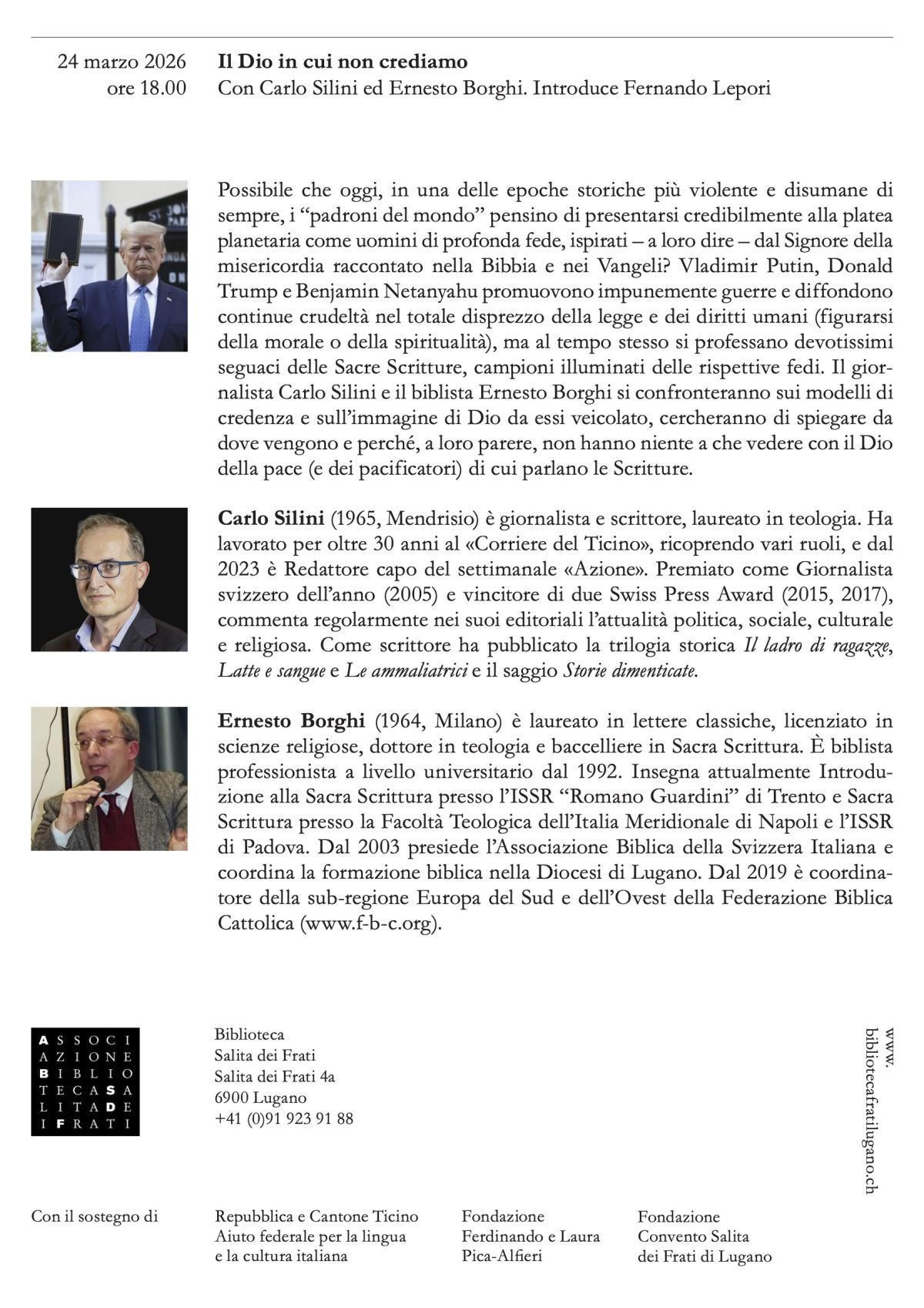 La fede al servizio del potere, ovvero “Il Dio in cui non crediamo” La fede al servizio del potere, ovvero “Il Dio in cui non crediamo”