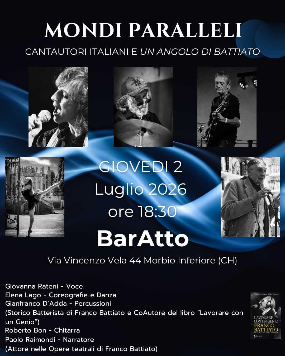 BarAtto accende l’estate: musica, sapori e incontri a Morbio Inferiore BarAtto accende l’estate: musica, sapori e incontri a Morbio Inferiore