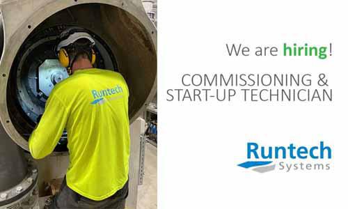 Runtech is looking for a COMMISSIONING & START-UP TECHNICIAN to strengthen our RunEco EP Turbo Blower project team in Kotka, Finland.