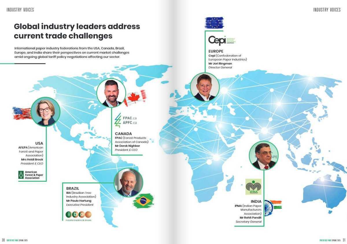 AF&PA, FPAC, CEPI, IBA and IPMA share their vision of the global market environment in PaperFIRST Mag