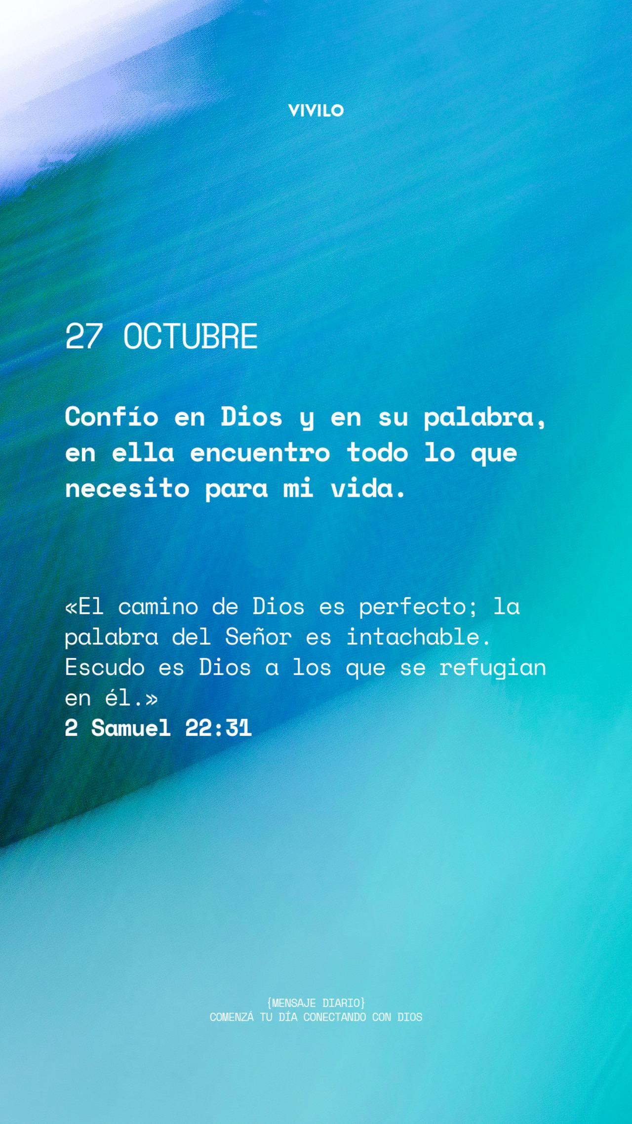 Mensaje diario OCTUBRE-27-octubre