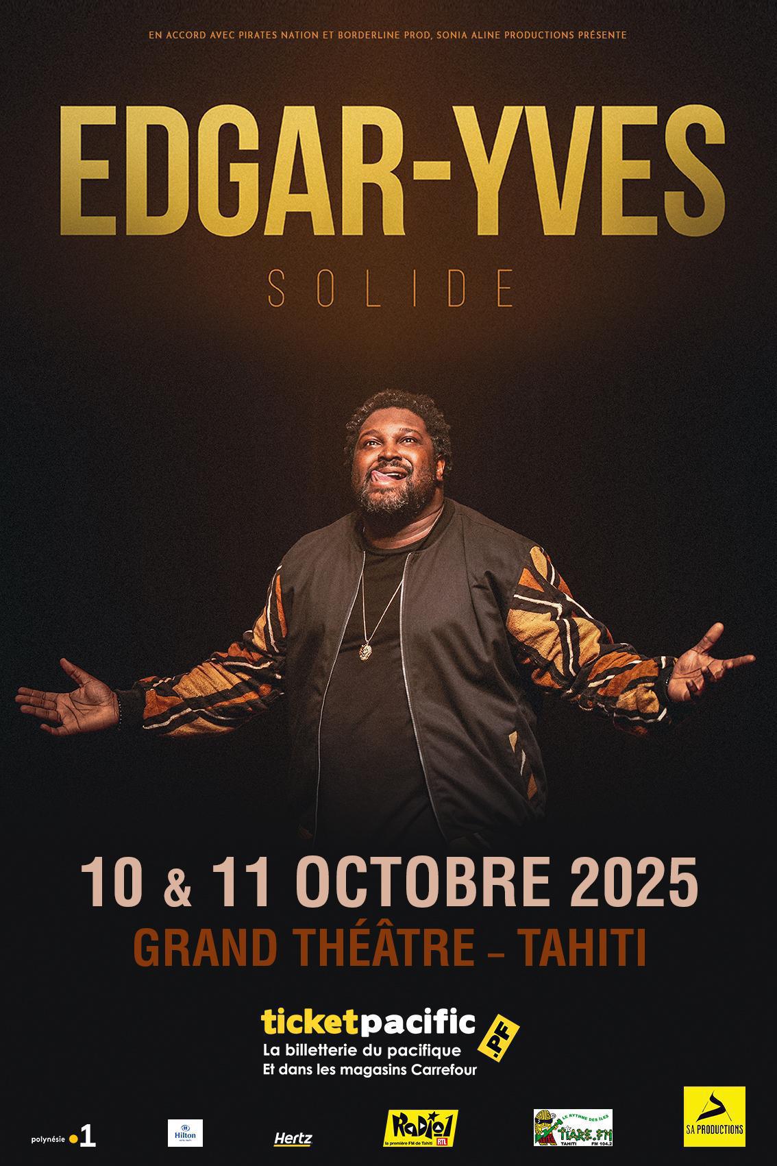  𝐄𝐝𝐠𝐚𝐫-𝐘𝐯𝐞𝐬 "𝐒𝐨𝐥𝐢𝐝𝐞" – PLACES À GAGNER ! 🎁