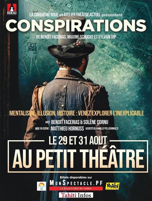 💝 Places à gagner pour le spectacle « CONSPIRATIONS »
