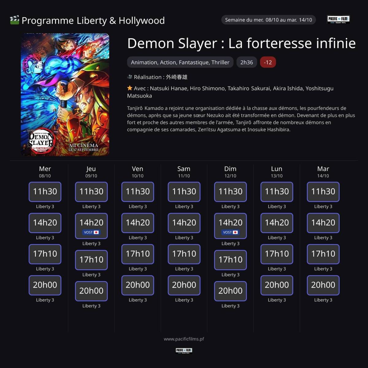 DEMON SLAYER : LA FORTERESSE INFINIE 