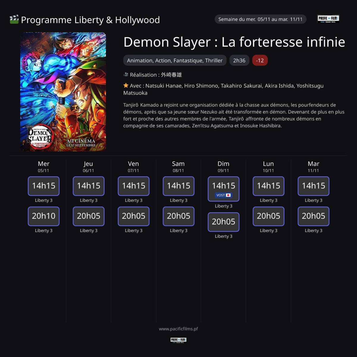 DEMON SLAYER : LA FORTERESSE INFINIE 
