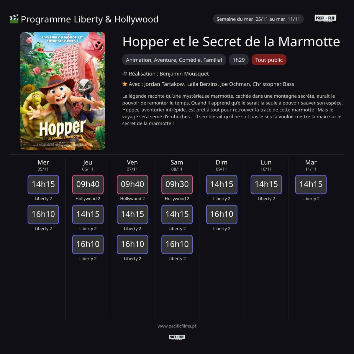 HOPPER ET LE SECRET DE LA MARMOTTE HOPPER ET LE SECRET DE LA MARMOTTE