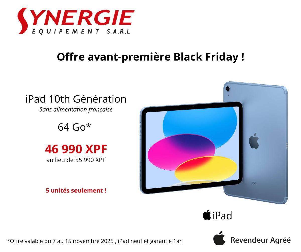 🔥 AVANT-PREMIERE BLACK FRIDAY CHEZ SYNERGIE EQUIPEMENT 🔥