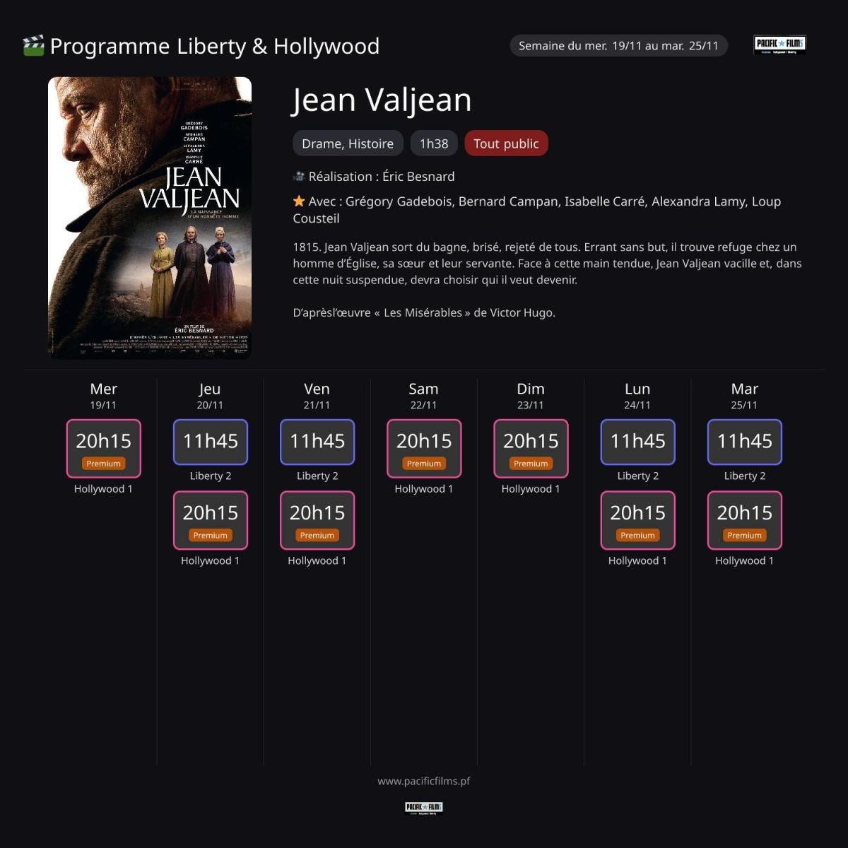 JEAN VALJEAN - NOUVEAU JEAN VALJEAN - NOUVEAU