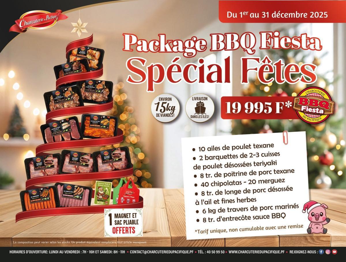 🎉 Pack BBQ Spécial Fêtes du 1er au 31 Décembre a la Charcuterie du Pacifique 🎉
