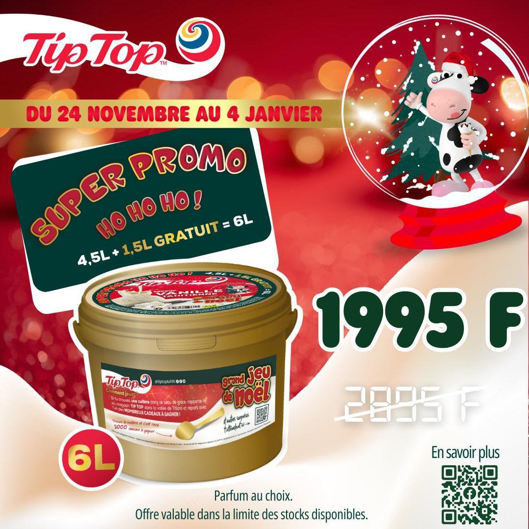 ✨ PROFITEZ DU SEAU TIP TOP 6L EN SUPER PROMO DU 24 NOVEMBBRE AU 4 JANVIER! 🍦