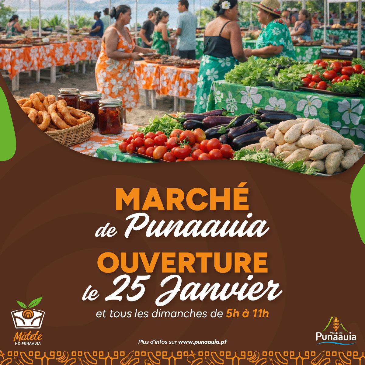 🌟MARCHE DE PUNAAUIA - OUVERTURE LE 25 JANVIER 2026!😁