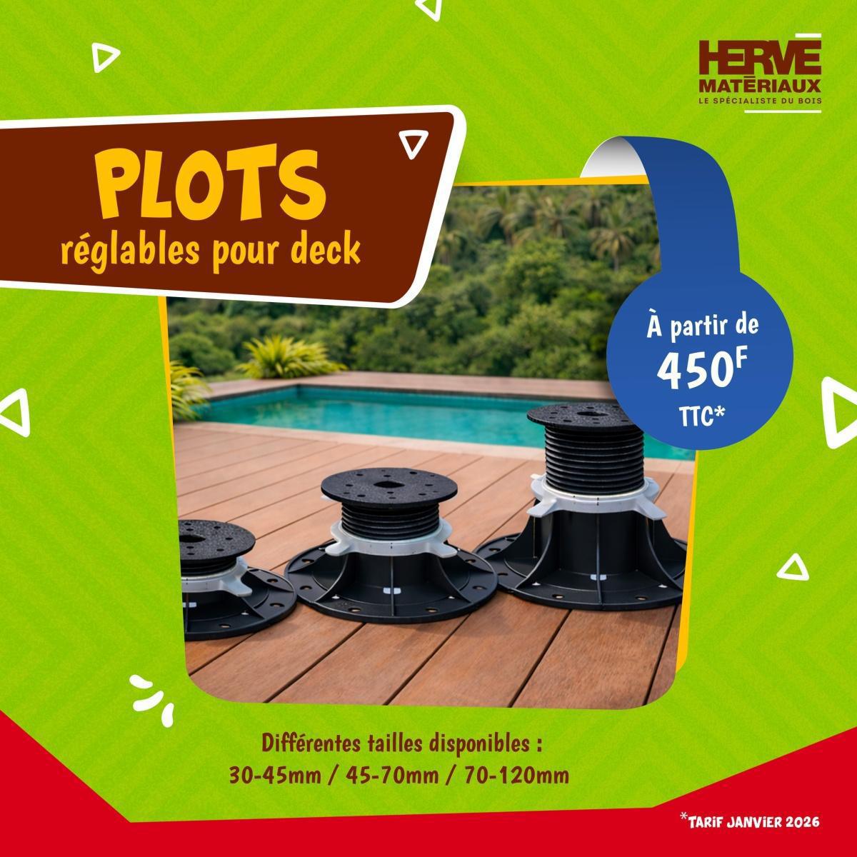 👉 PENSEZ AUX PLOTS REGLABLES CHEZ HERVE MATERIAUX ✨