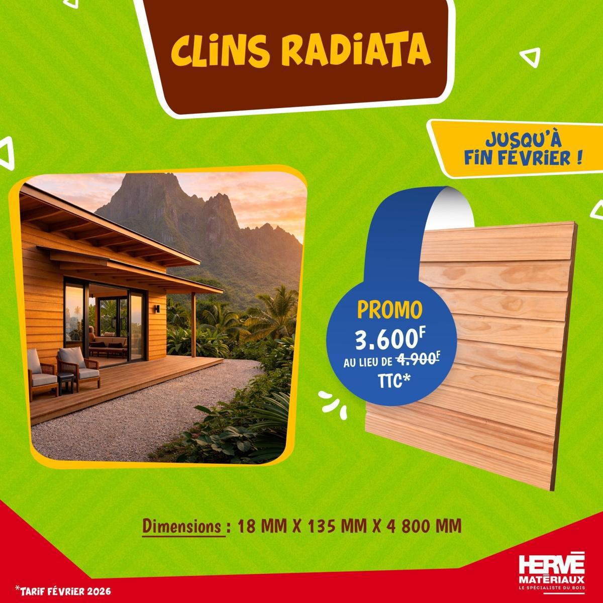 Le Clin bois Radiata chez HERVE MATERIAUX! Le Clin bois Radiata chez HERVE MATERIAUX!