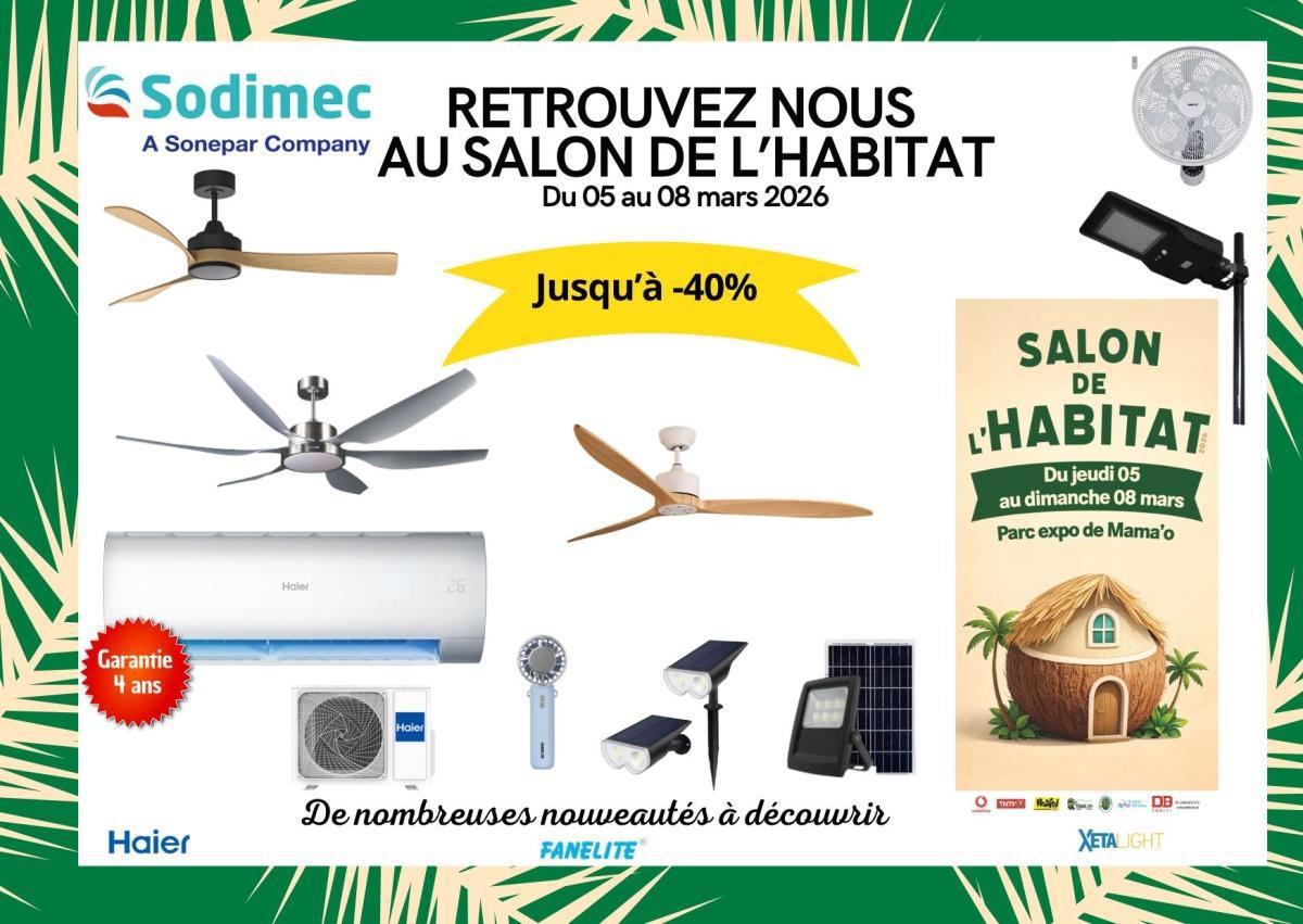 🏡 SODIMEC sera présent au Salon de l'Habitat du 5 au 8 mars 2026! 🌟 🏡 SODIMEC sera présent au Salon de l'Habitat du 5 au 8 mars 2026! 🌟