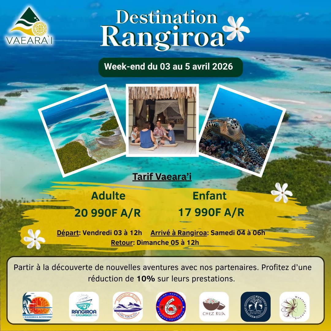 🌺 Week-end de Pâques : Cap sur Rangiroa avec VAEARA'I 🐚✨