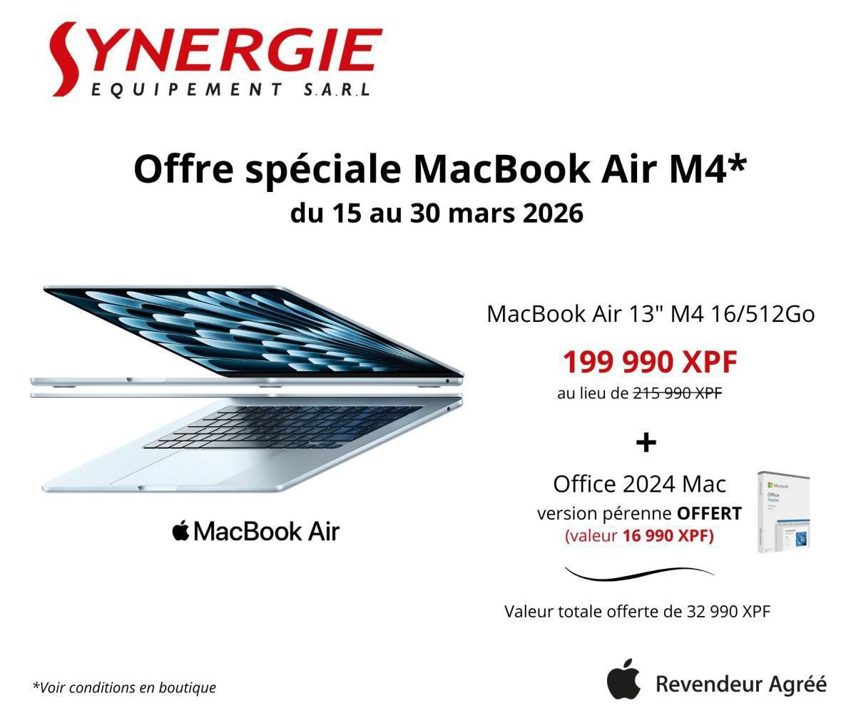 💻Le nouveau MacBook Air 13" M4 chez SYNERGIE EQUIPEMENT🔥 💻Le nouveau MacBook Air 13" M4 chez SYNERGIE EQUIPEMENT🔥
