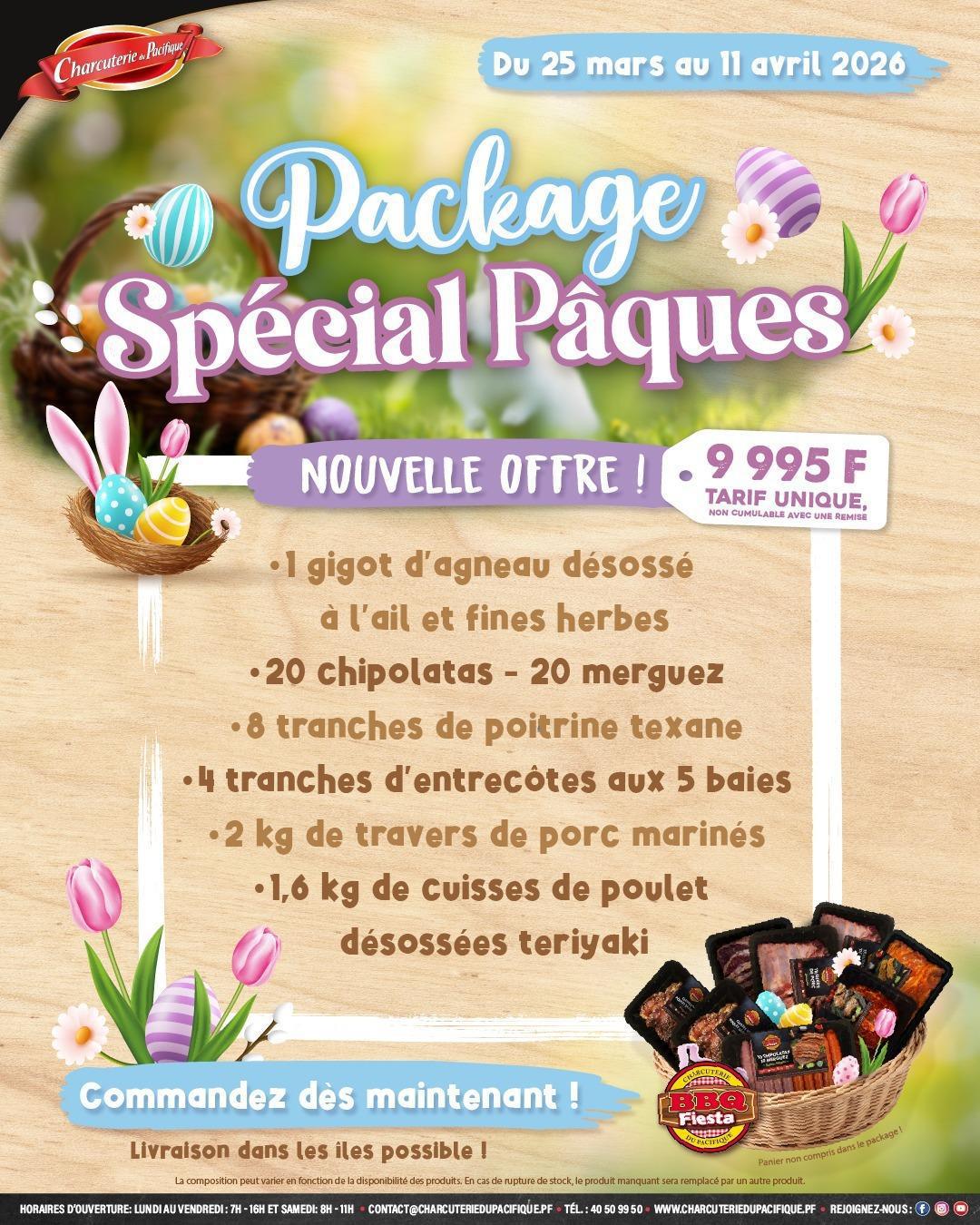 🐰🍖 Package Spécial Pâques à la CHARCUTERIE DU PACIFIQUE 🥚🌸