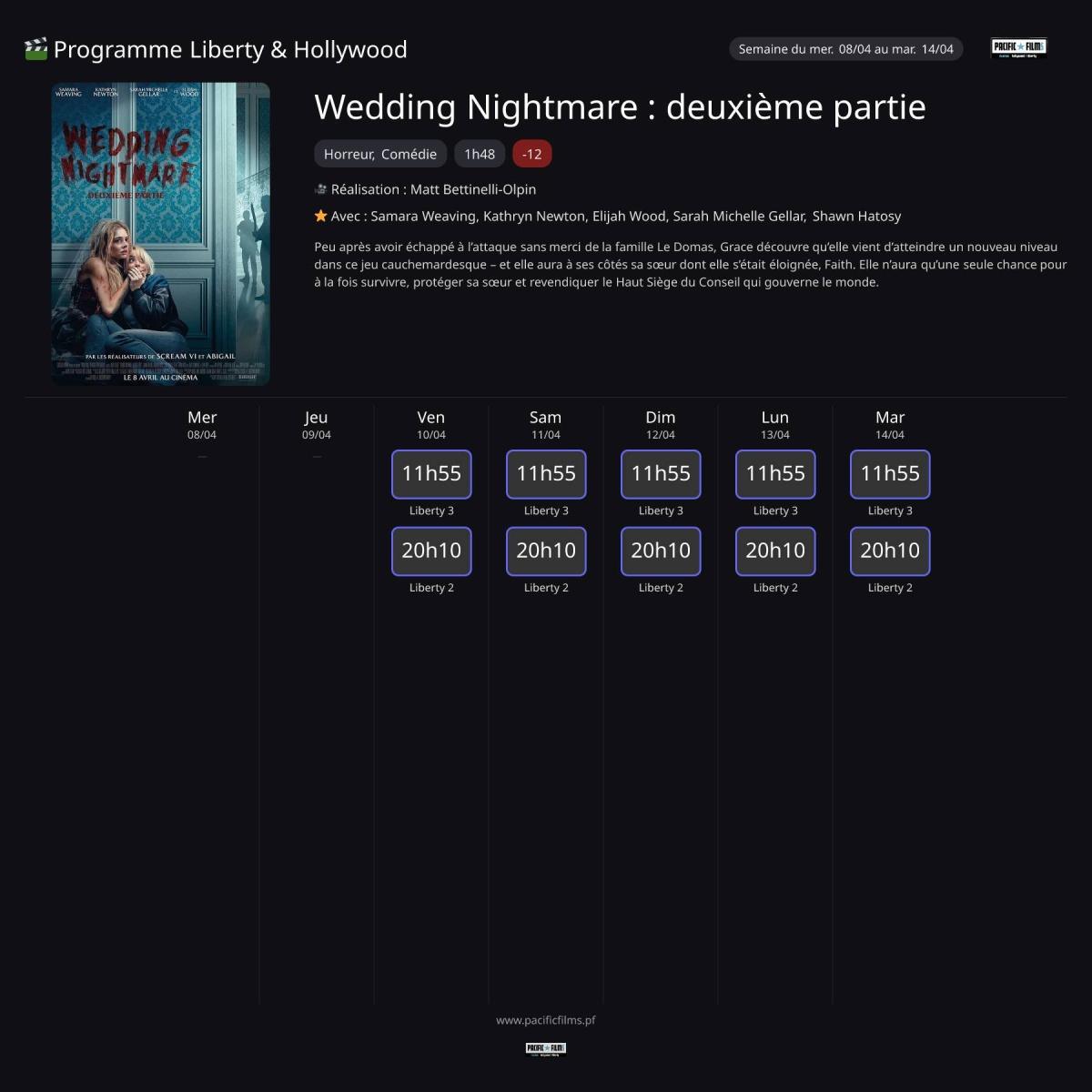 WEDDING NIGHTMARE : DEUXIEME PARTIE - NOUVEAU WEDDING NIGHTMARE : DEUXIEME PARTIE - NOUVEAU