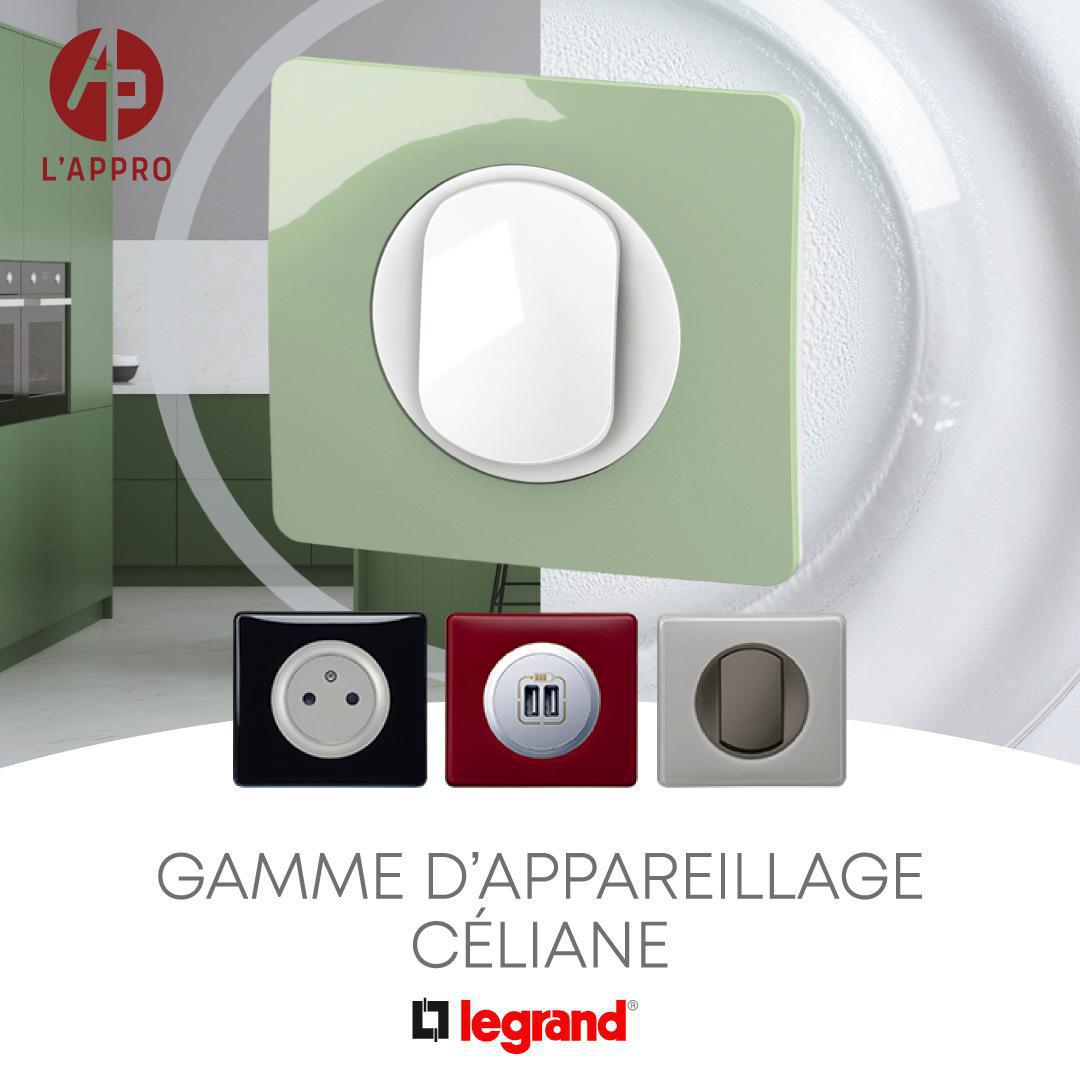 🎨 Osez la couleur avec la gamme Legrand Céliane disponible chez l' APPRO. 🌈