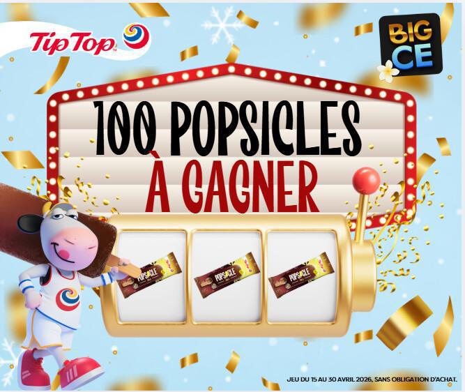 🍦 Nouveau jeu Tip Top : 100 Popsicles à gagner ! 🏆 🍦 Nouveau jeu Tip Top : 100 Popsicles à gagner ! 🏆