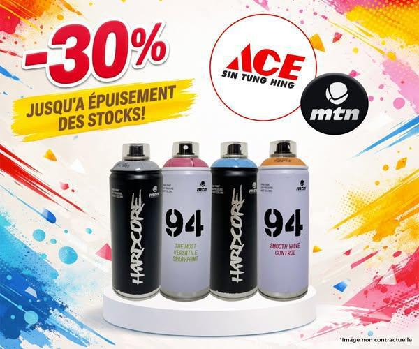 🔴 Offre destockage - Bombe MTN chez ACE SIN TUNG HING FARE UTE!🎨