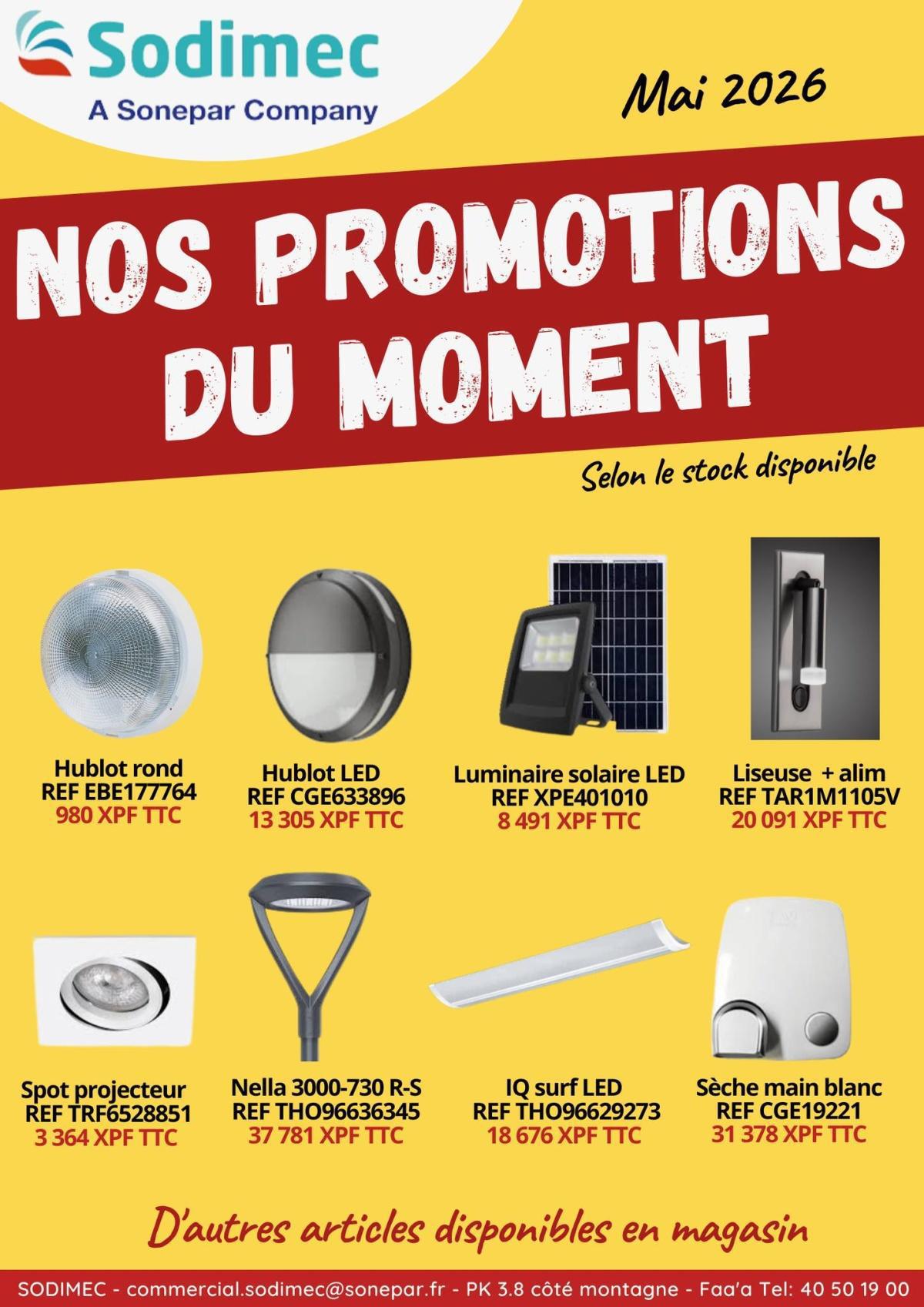 ✨🎉 Les promotions en cours chez SODIMEC ! 🎉✨ ✨🎉 Les promotions en cours chez SODIMEC ! 🎉✨