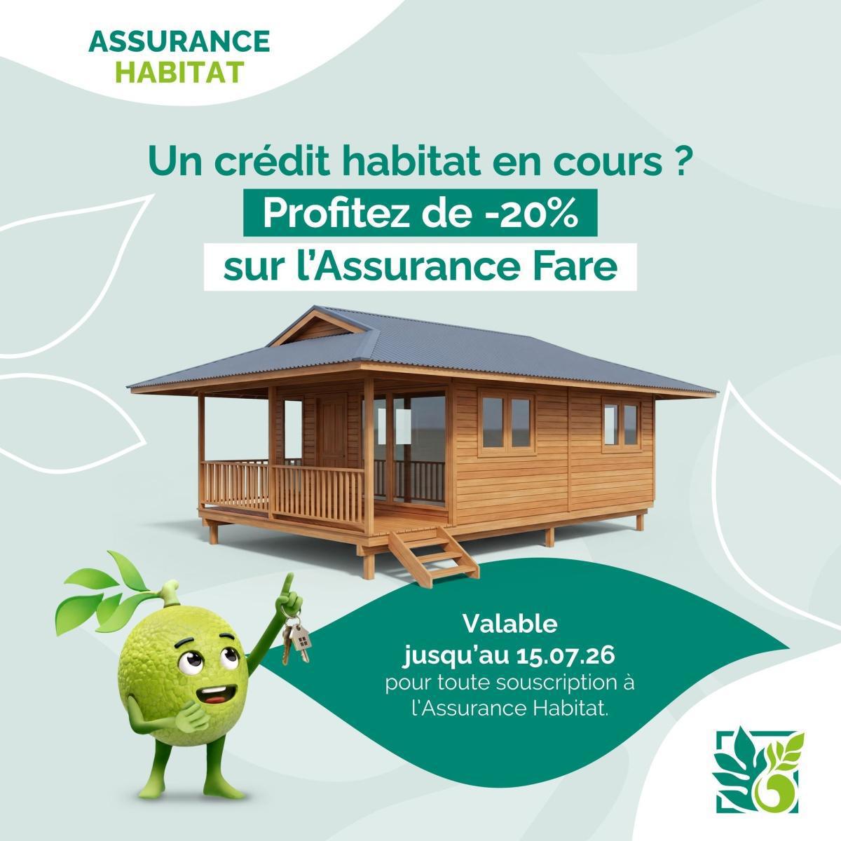 โจ Offre Habitat : -20% sur l'Assurance Fare avec la BANQUE SOCREDO!๐ โจ Offre Habitat : -20% sur l'Assurance Fare avec la BANQUE SOCREDO!๐