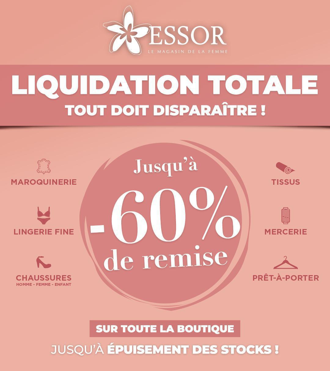 📣Liquidation totale chez ESSOR TAHITI!💥