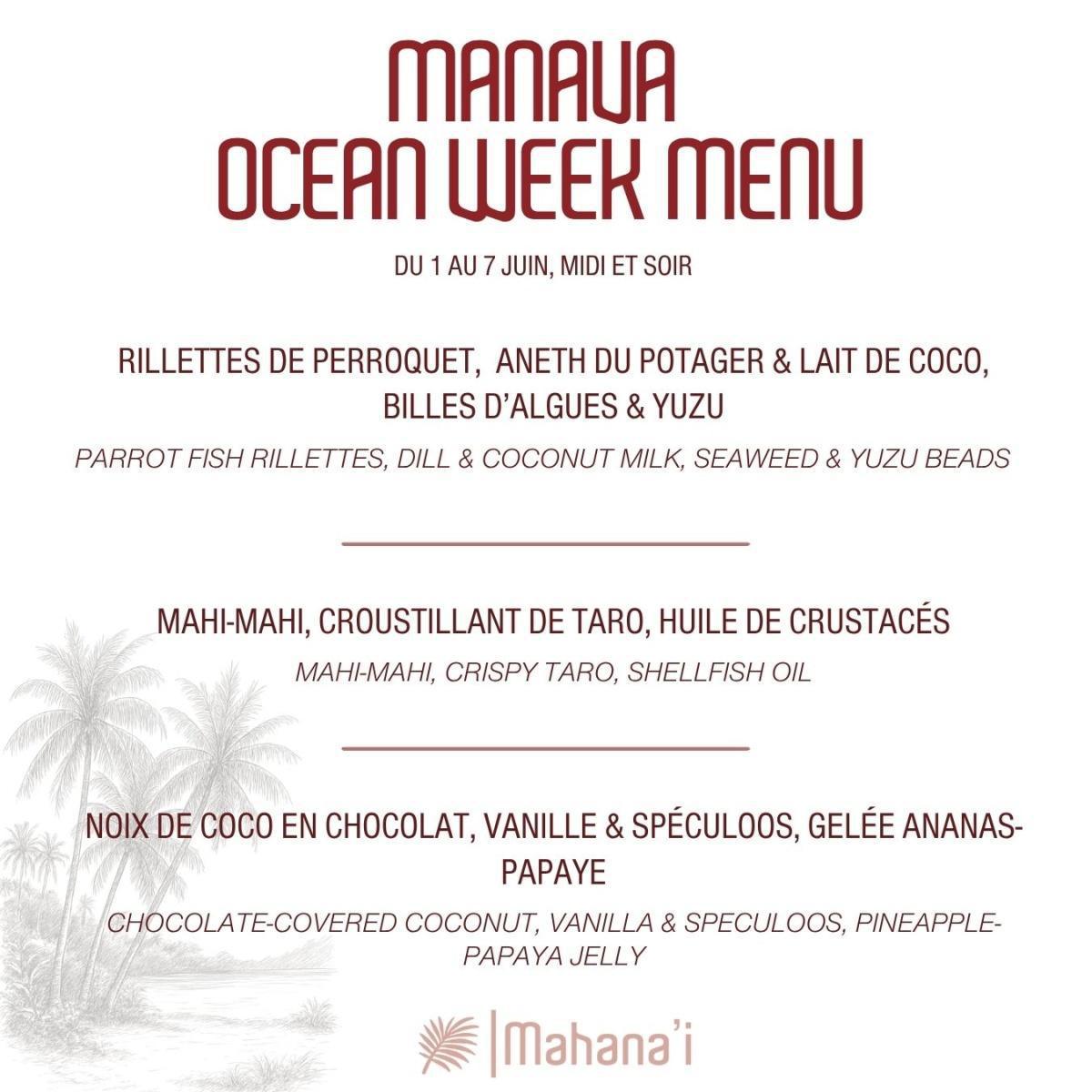 🌊 Semaine de l'Océan au MANAVA BEACH RESORT & SPA MOOREA 🌊