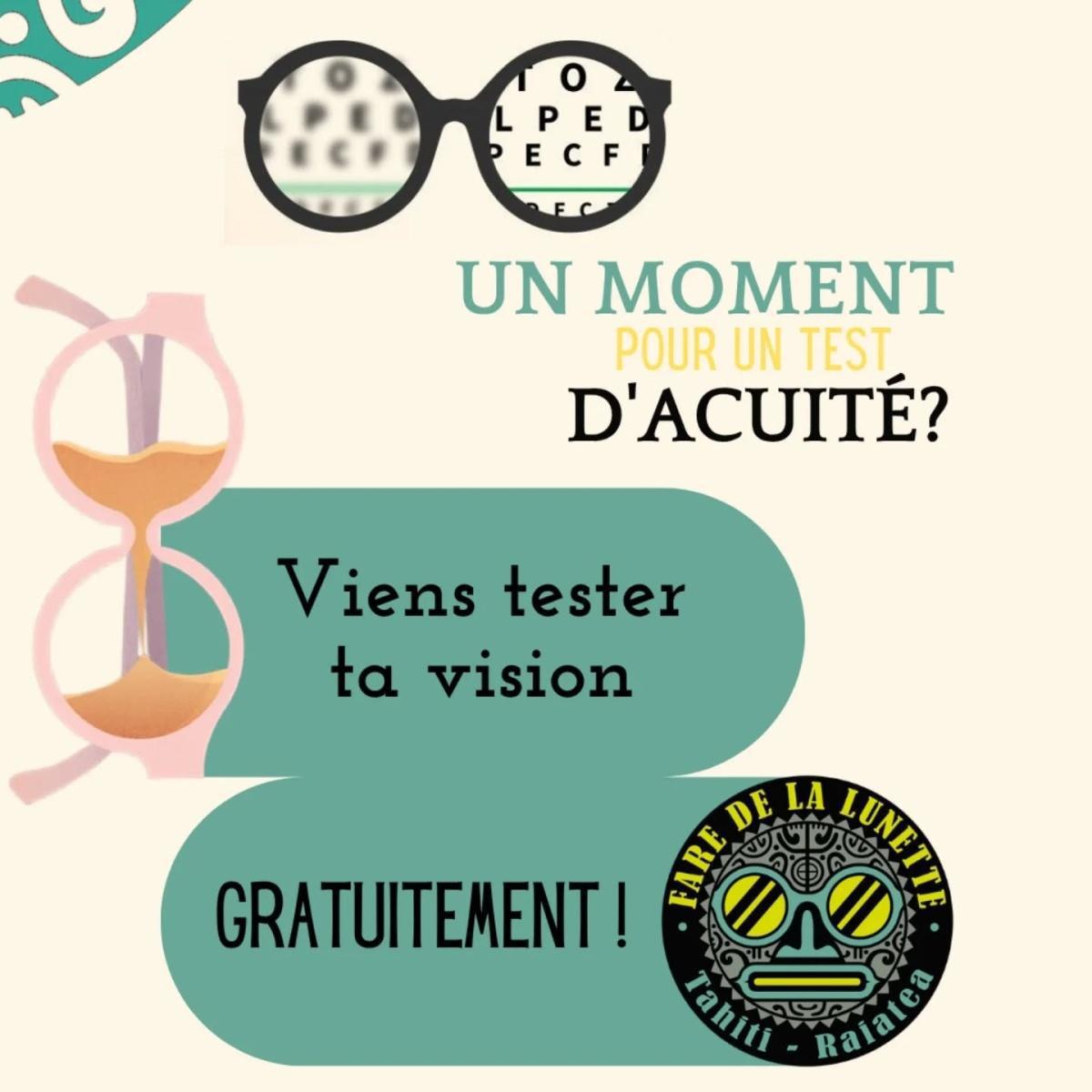 👀✨Test d’acuité GRATUIT dans les magasins FARE DE LA LUNETTE!👓