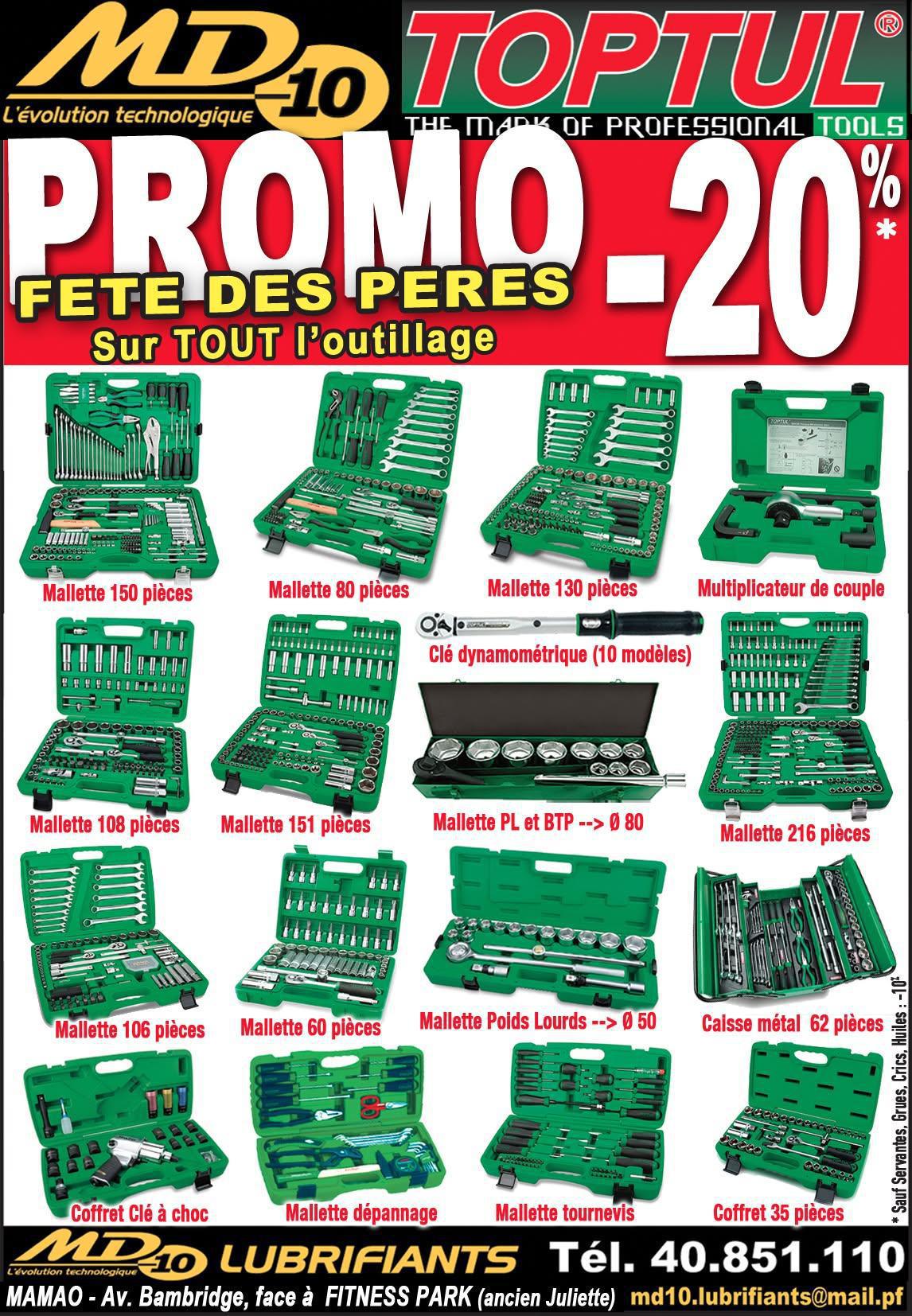 🚗 Super Promos Fête des Pères chez MD10 LUBRIFIANTS TOPTUL 🎉