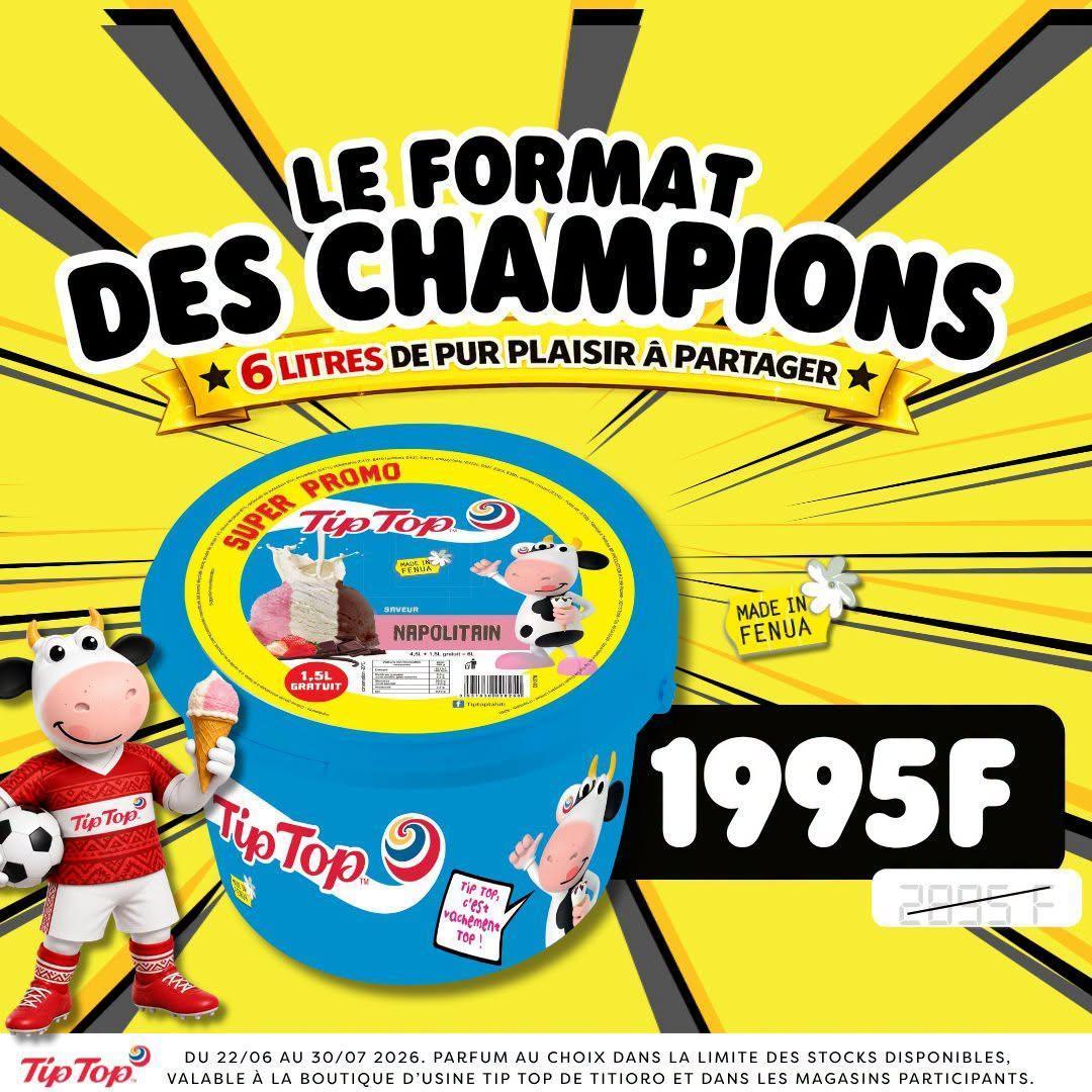 ⚽🍦 Régalez toute l'équipe avec le seau 6L TIP TOP à seulement 1 995 F ! 🍦⚽ ⚽🍦 Régalez toute l'équipe avec le seau 6L TIP TOP à seulement 1 995 F ! 🍦⚽