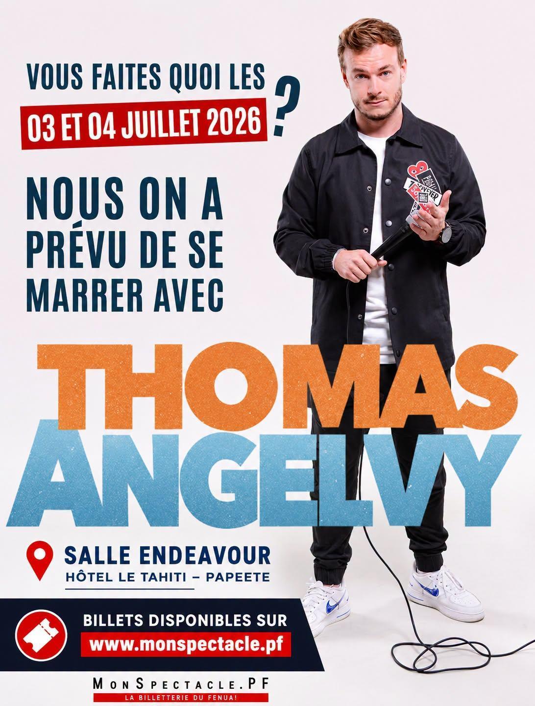 💝 Places à gagner pour le spectacle « THOMAS ANGELVY » 💝