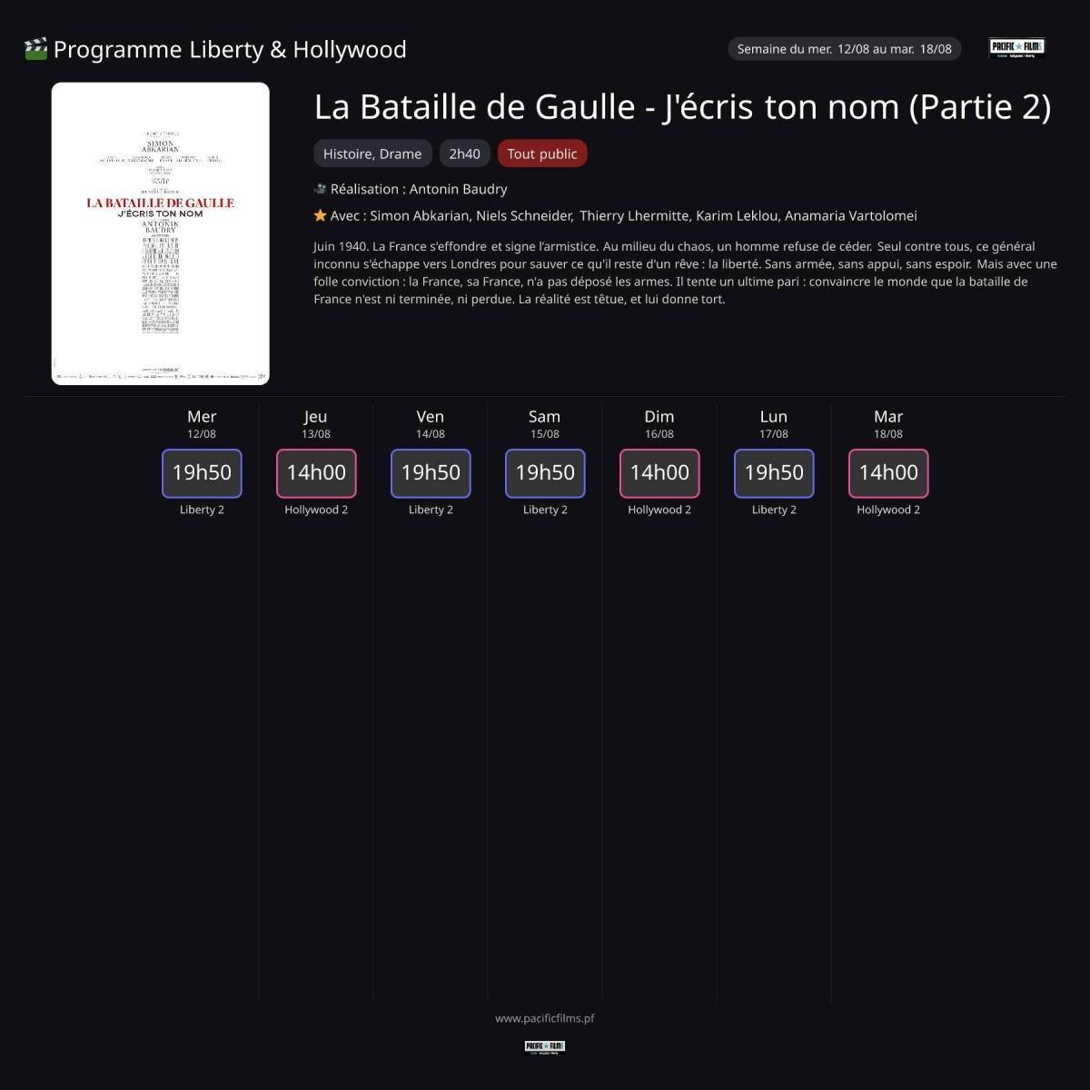 LA BATAILLE DE GAULLE - J'ECRIS TON NOM (PARTIE 2) 