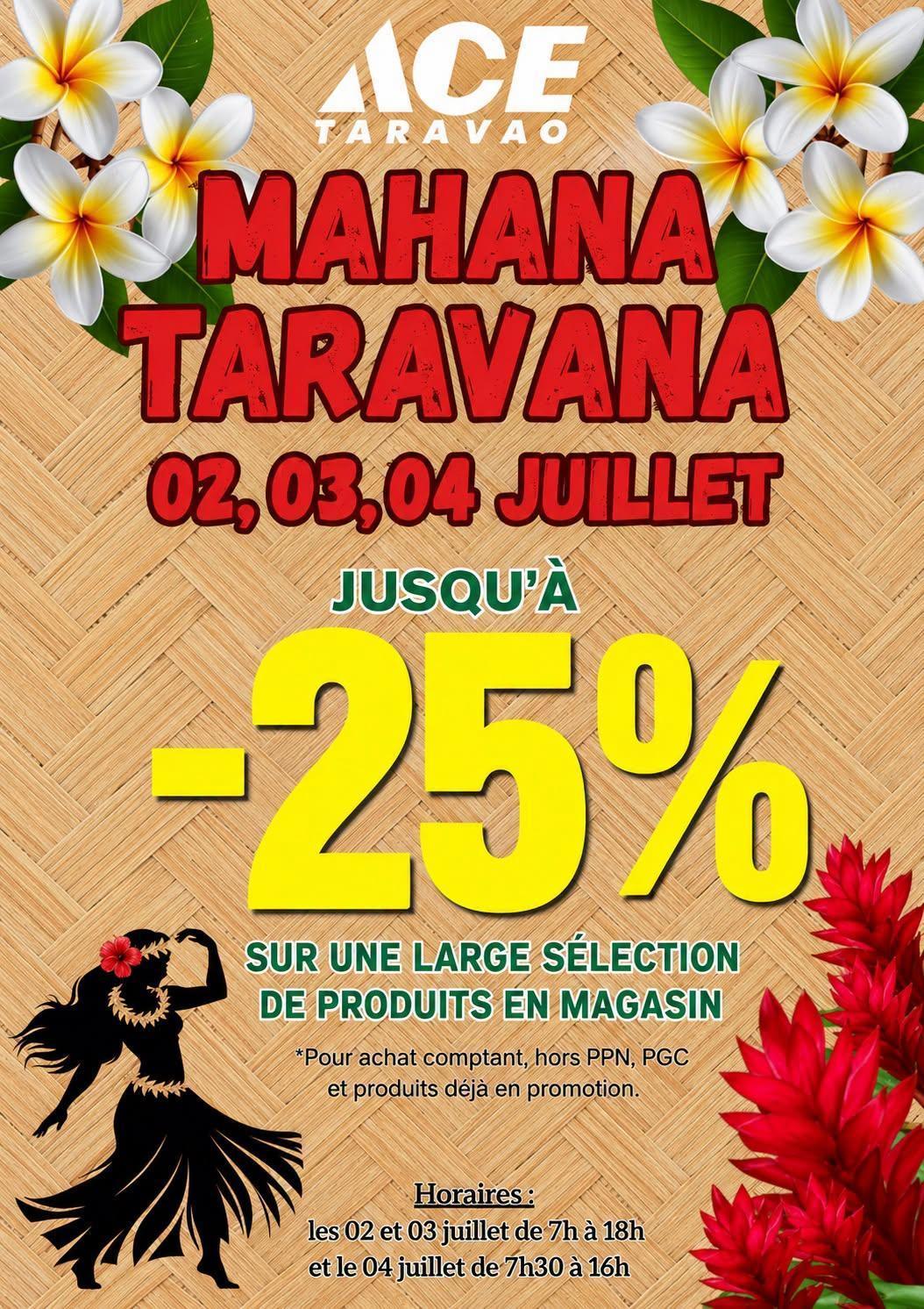 💥 Mahana Taravana du 2 au 4 Juillet chez ACE SIN TUNG HING - TARAVAO 🔥 💥 Mahana Taravana du 2 au 4 Juillet chez ACE SIN TUNG HING - TARAVAO 🔥