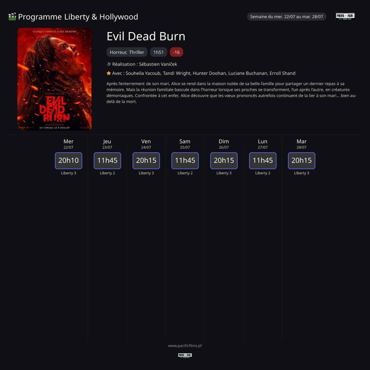 EVIL DEAD BURN EVIL DEAD BURN