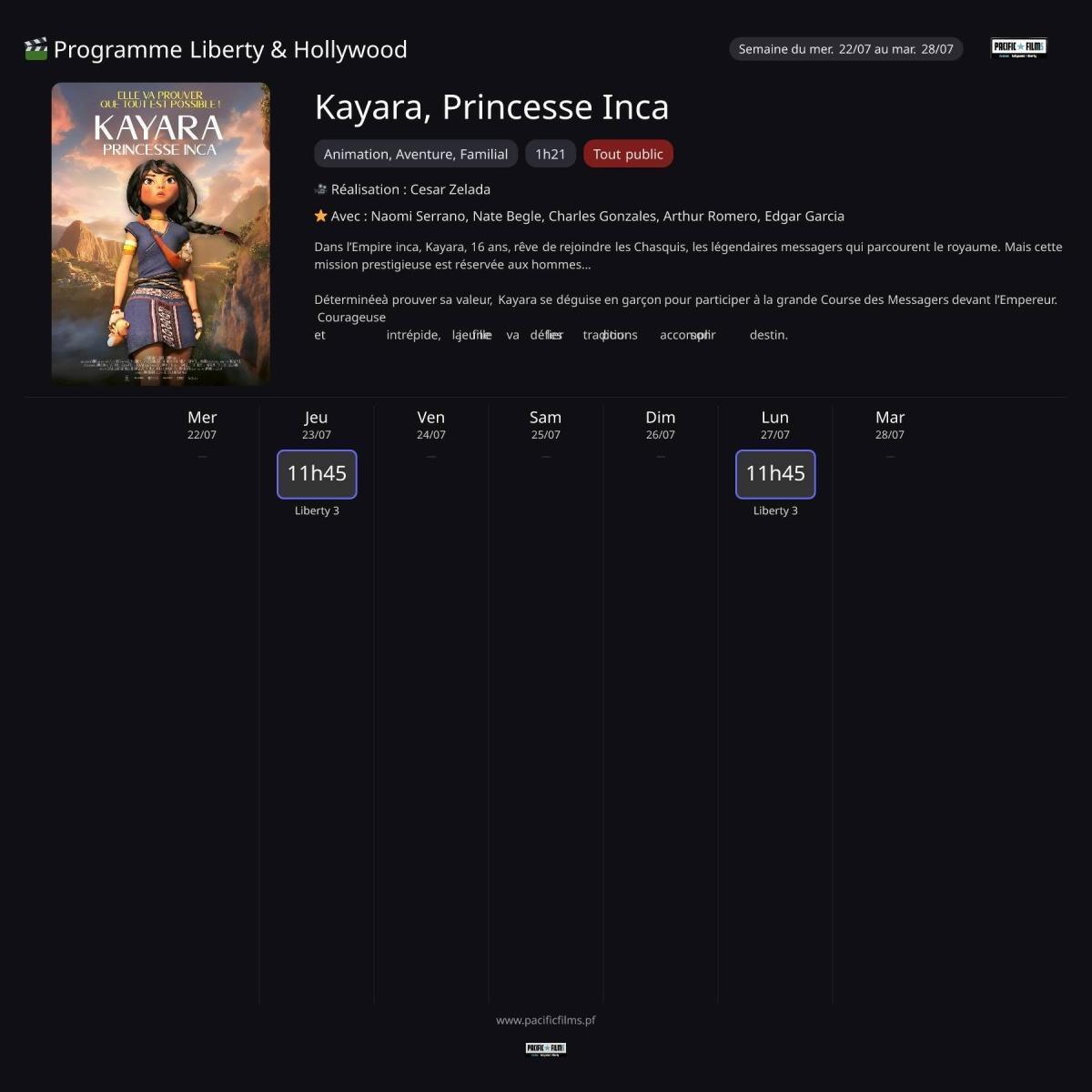 KAYARA, PRINCESSE INCA 