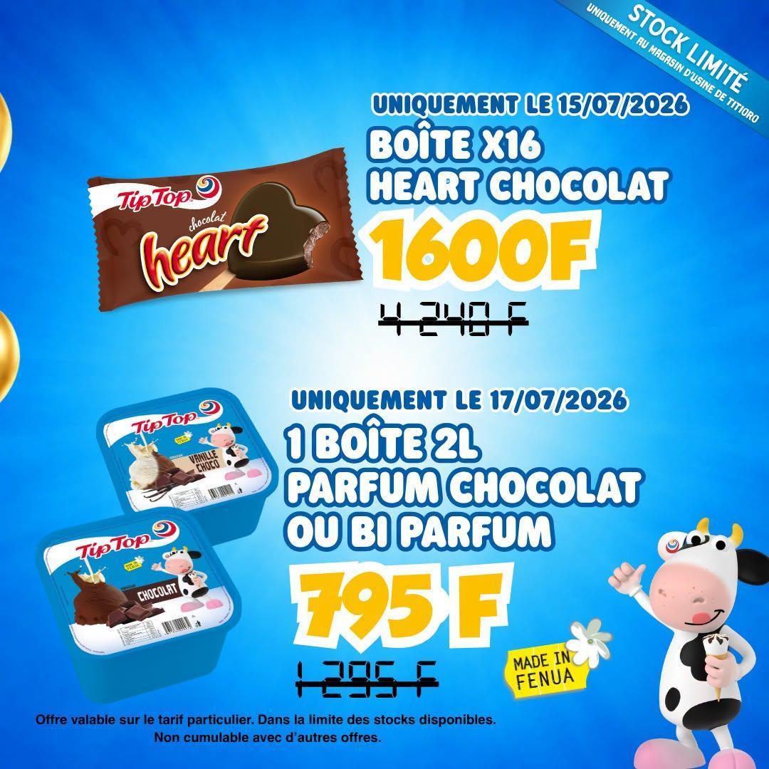 ๐จPrix Anniversaire uniquement ร la boutique TIP TOP les 15 et 17 Juillet!๐ซ ๐จPrix Anniversaire uniquement ร la boutique TIP TOP les 15 et 17 Juillet!๐ซ