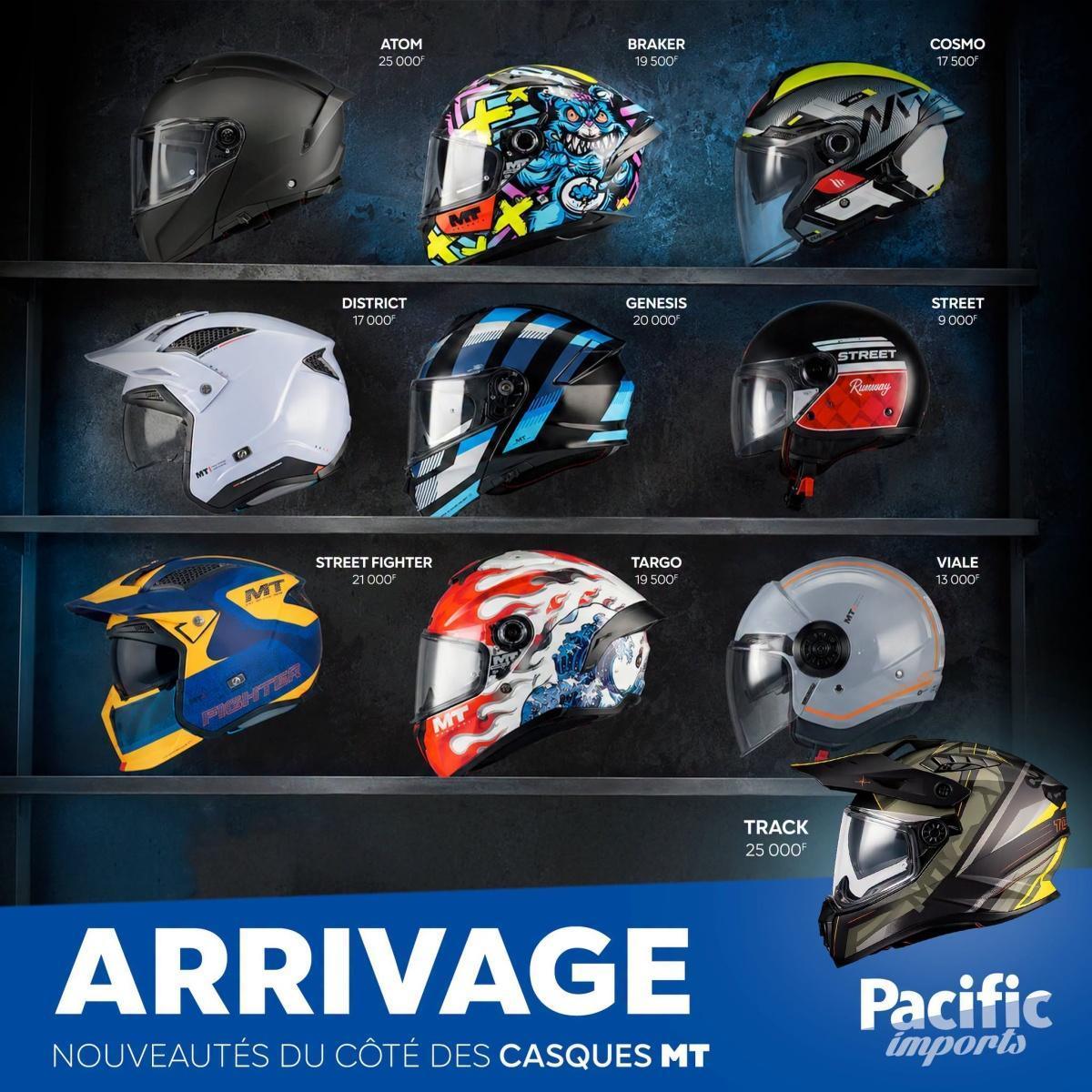 🏍️ Les casques MT de retour chez PACIFIC IMPORTS! 🔥