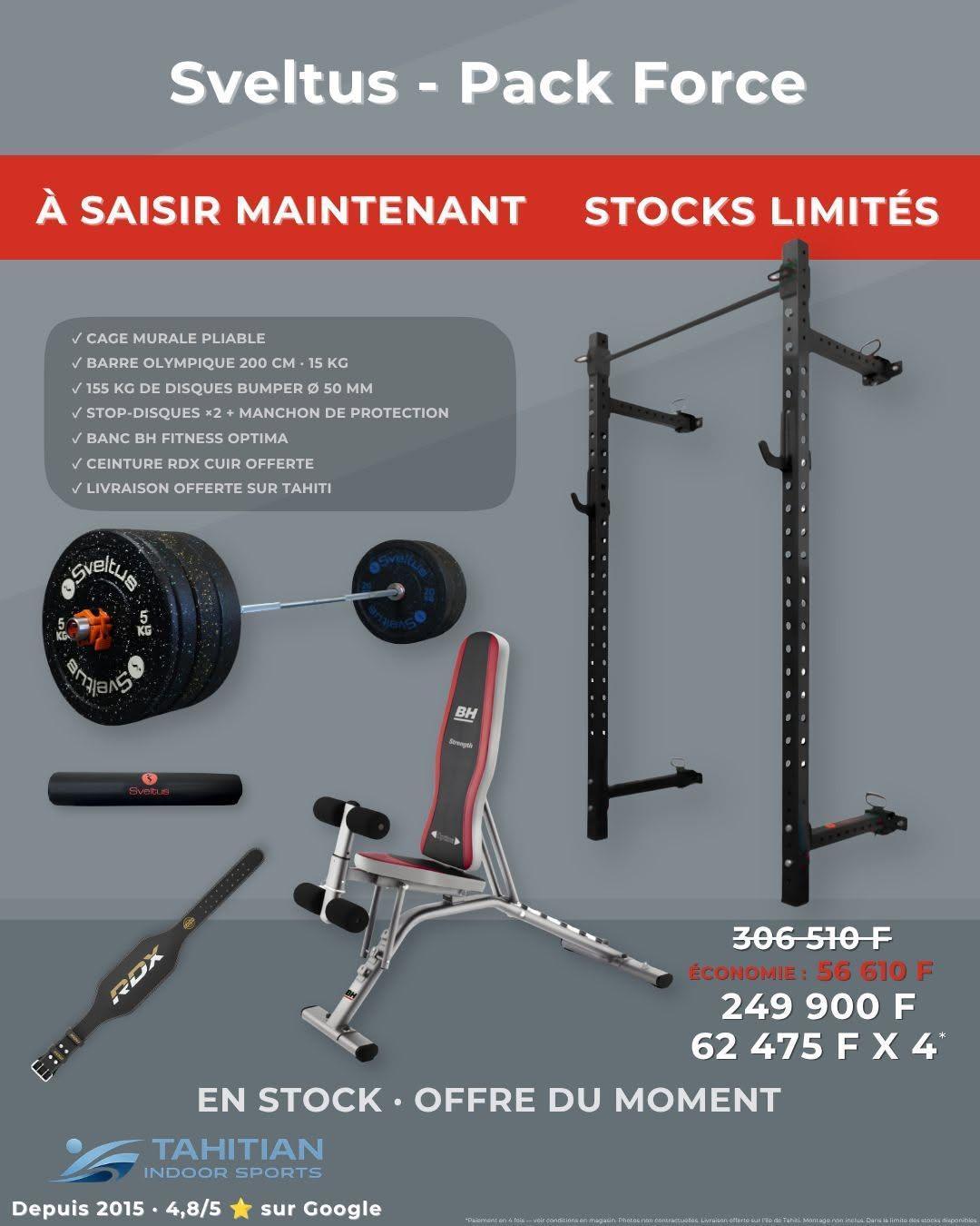 ⚡ Destockage : 𝗦𝘃𝗲𝗹𝘁𝘂𝘀 𝗣𝗮𝗰𝗸 𝗙𝗼𝗿𝗰𝗲 chez 𝗧𝗔𝗛𝗜𝗧𝗜𝗔𝗡 𝗜𝗡𝗗𝗢𝗢𝗥 𝗦𝗣𝗢𝗥𝗧𝗦!💪