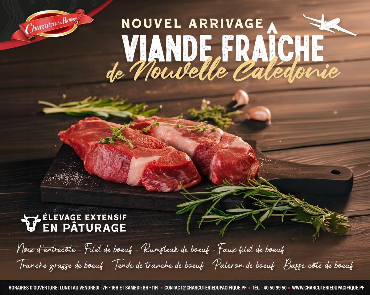 🥩 Le bœuf frais de Nouvelle-Calédonie est de retour à la 𝐂𝐇𝐀𝐑𝐂𝐔𝐓𝐄𝐑𝐈𝐄 𝐃𝐔 𝐏𝐀𝐂𝐈𝐅𝐈𝐐𝐔𝐄! 🥩