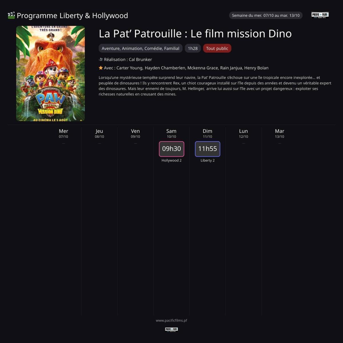 LA PAT' PATROUILLE : LE FILM MISSION DINO 