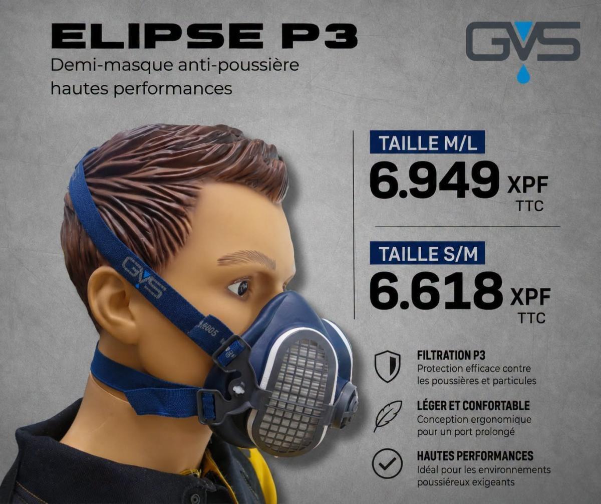 👷Découvrez le demi-masque Elipse® P3, disponible chez 𝐒𝐀𝐒 𝐓𝐀𝐇𝐈𝐓𝐈. 🛡️