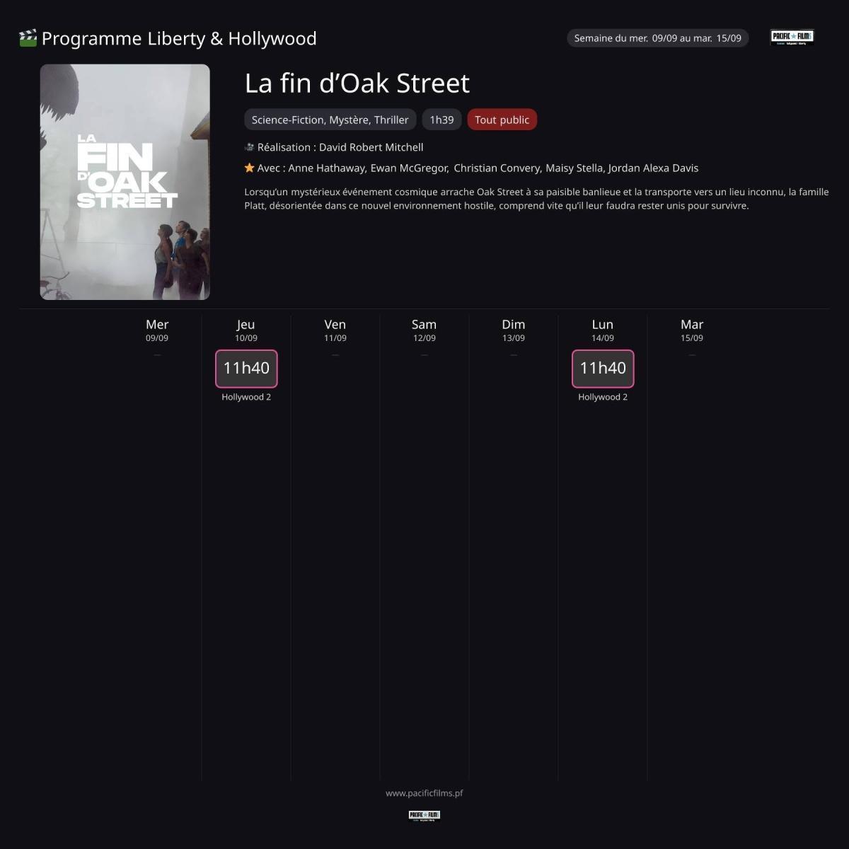 LA FIN D'OAK STREET LA FIN D'OAK STREET