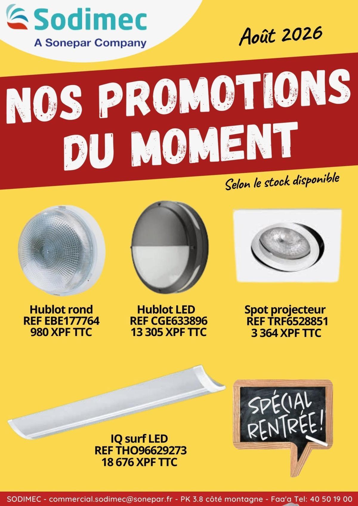 🔥 Les Promos du mois d'Aout sont chez 𝐒𝐎𝐃𝐈𝐌𝐄𝐂! 🔥