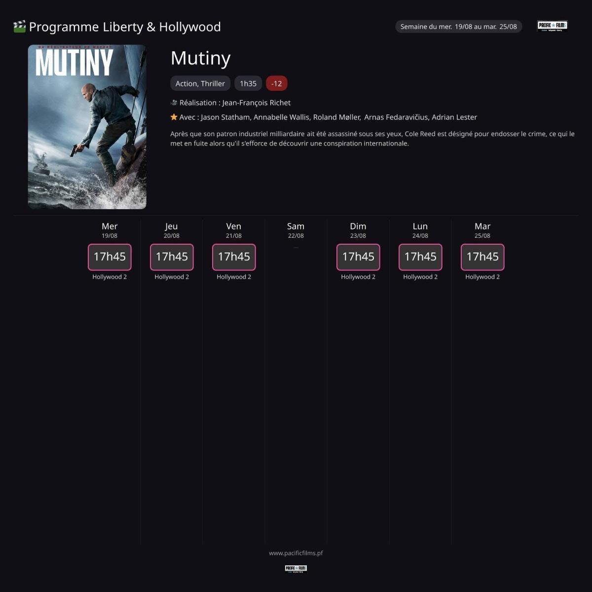 MUTINY - NOUVEAUTE MUTINY - NOUVEAUTE