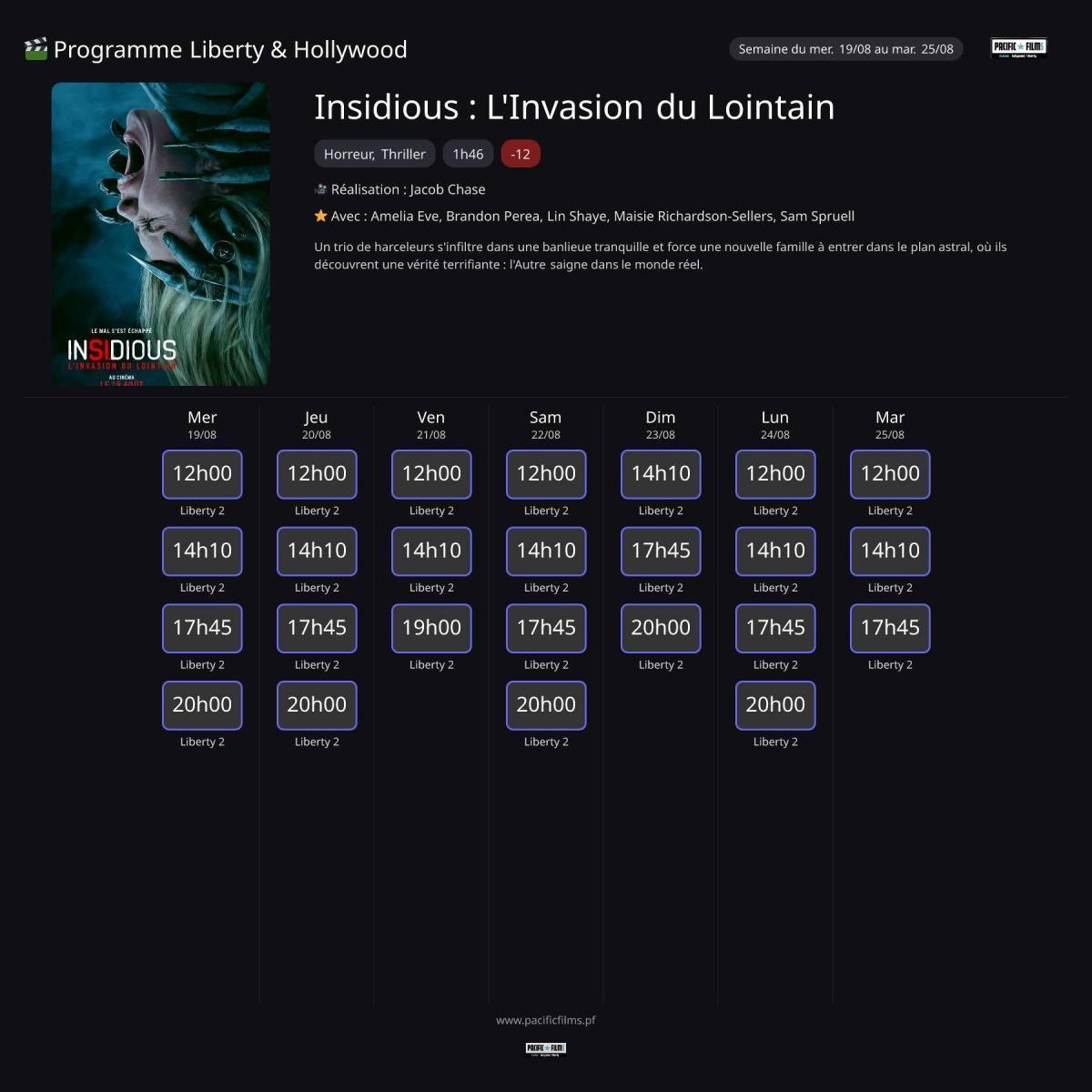 INSIDIOUS : L'INVASION DU LOINTAIN - NOUVEAUTE INSIDIOUS : L'INVASION DU LOINTAIN - NOUVEAUTE
