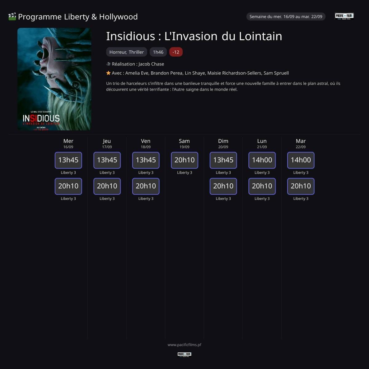 INSIDIOUS : L'INVASION DU LOINTAIN INSIDIOUS : L'INVASION DU LOINTAIN