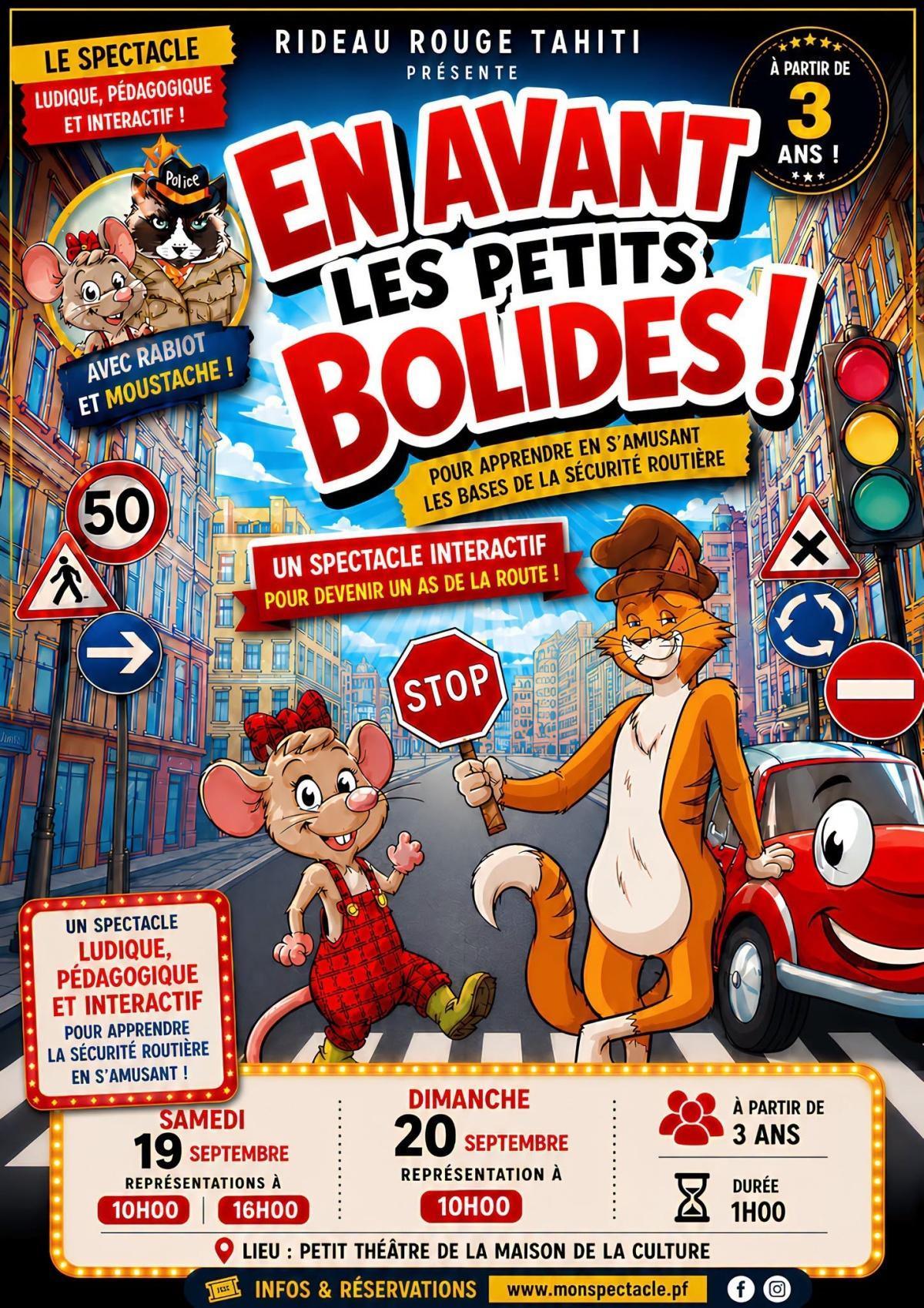 💝 Places à gagner pour le spectacle « EN AVANT LES PETITS BOLIDES»🤩